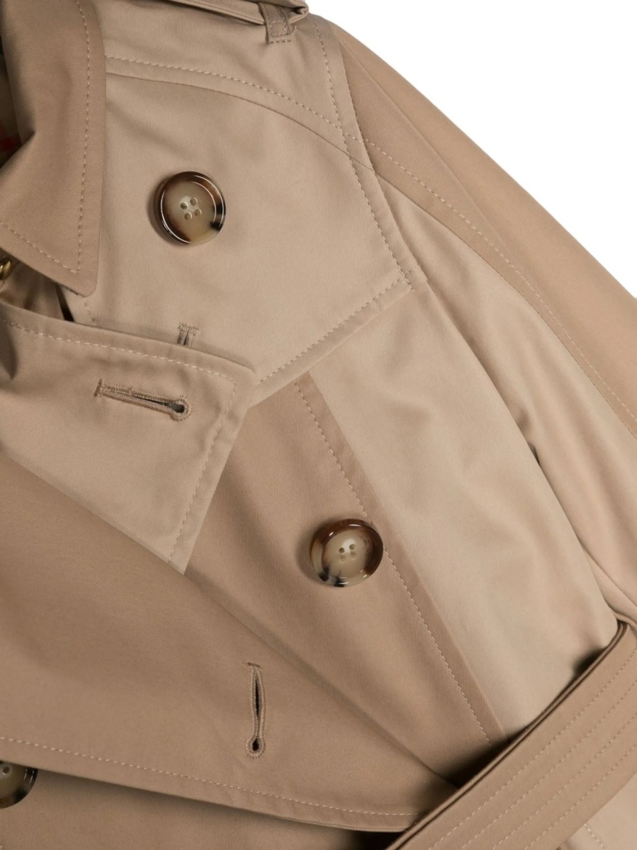 Palton Burberry neutru din bumbac - Img 3