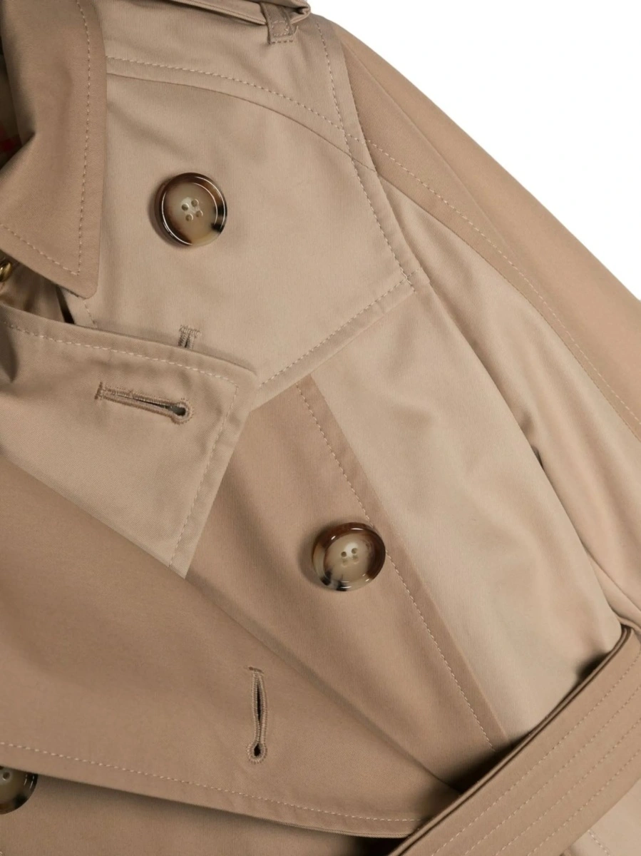 Palton Burberry neutru din bumbac - Img 3