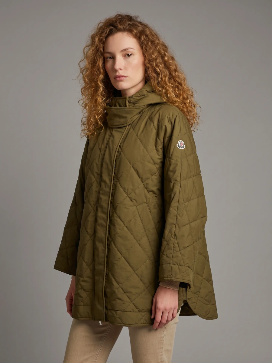 Palton Diamond-Quilted Cape - Img 2