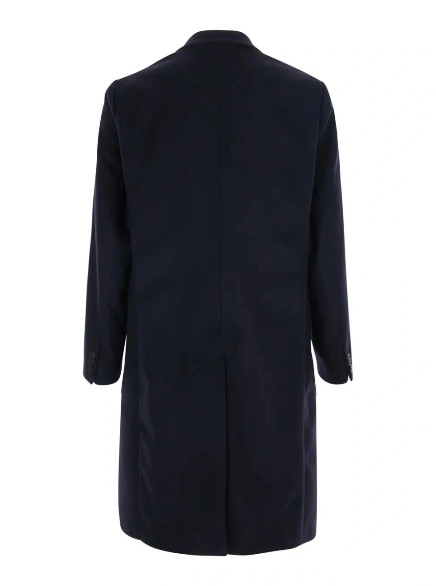 Palton Emporio Armani albastru din lana si casmir - Img 2