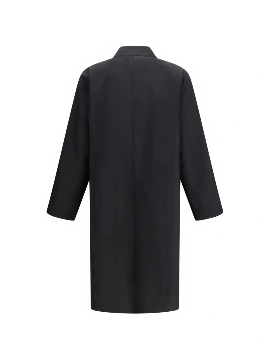 Palton GR10K negru din polyester si lana - Img 3