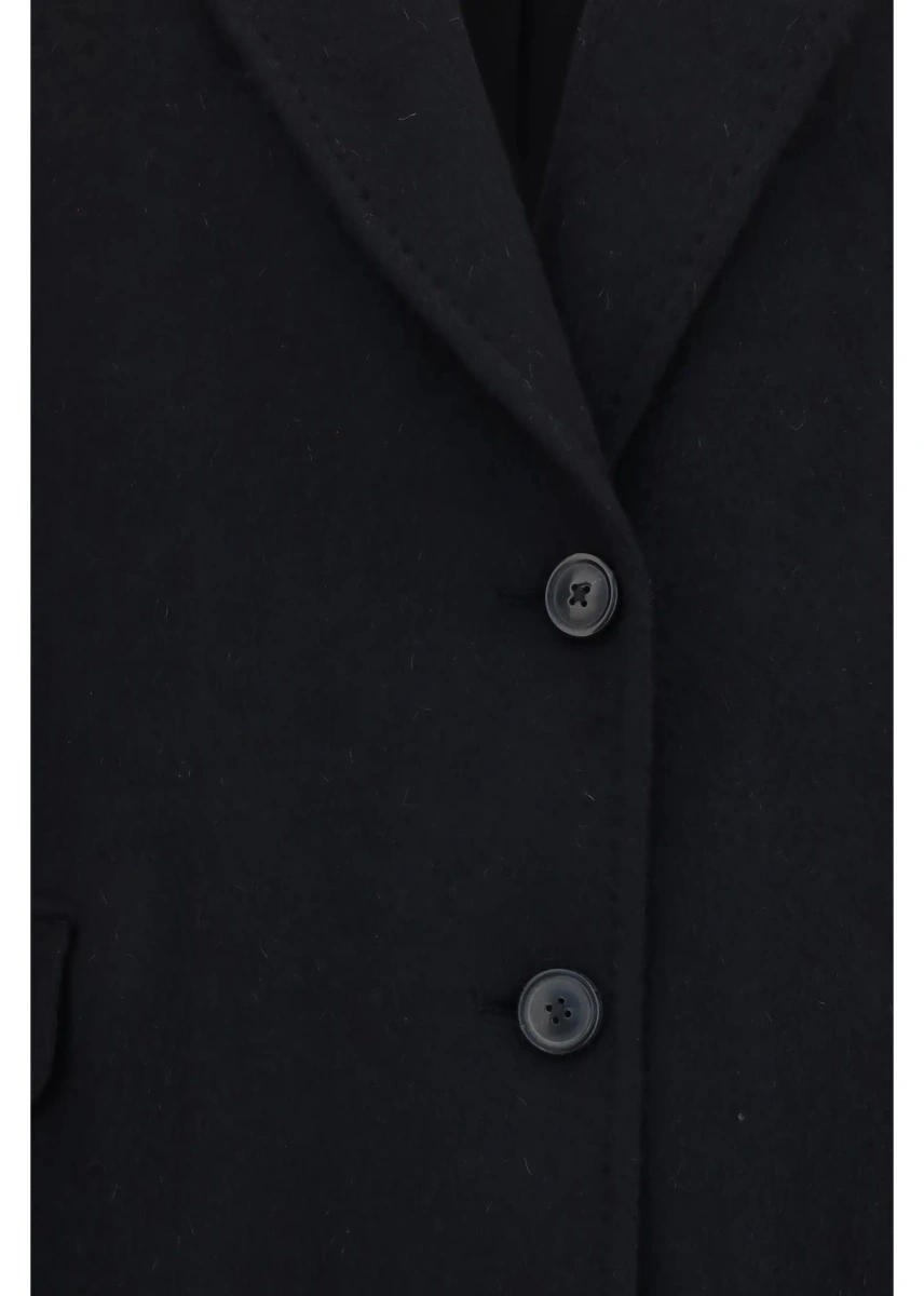 Palton Manta coat in mohair and wool blend - Img 3