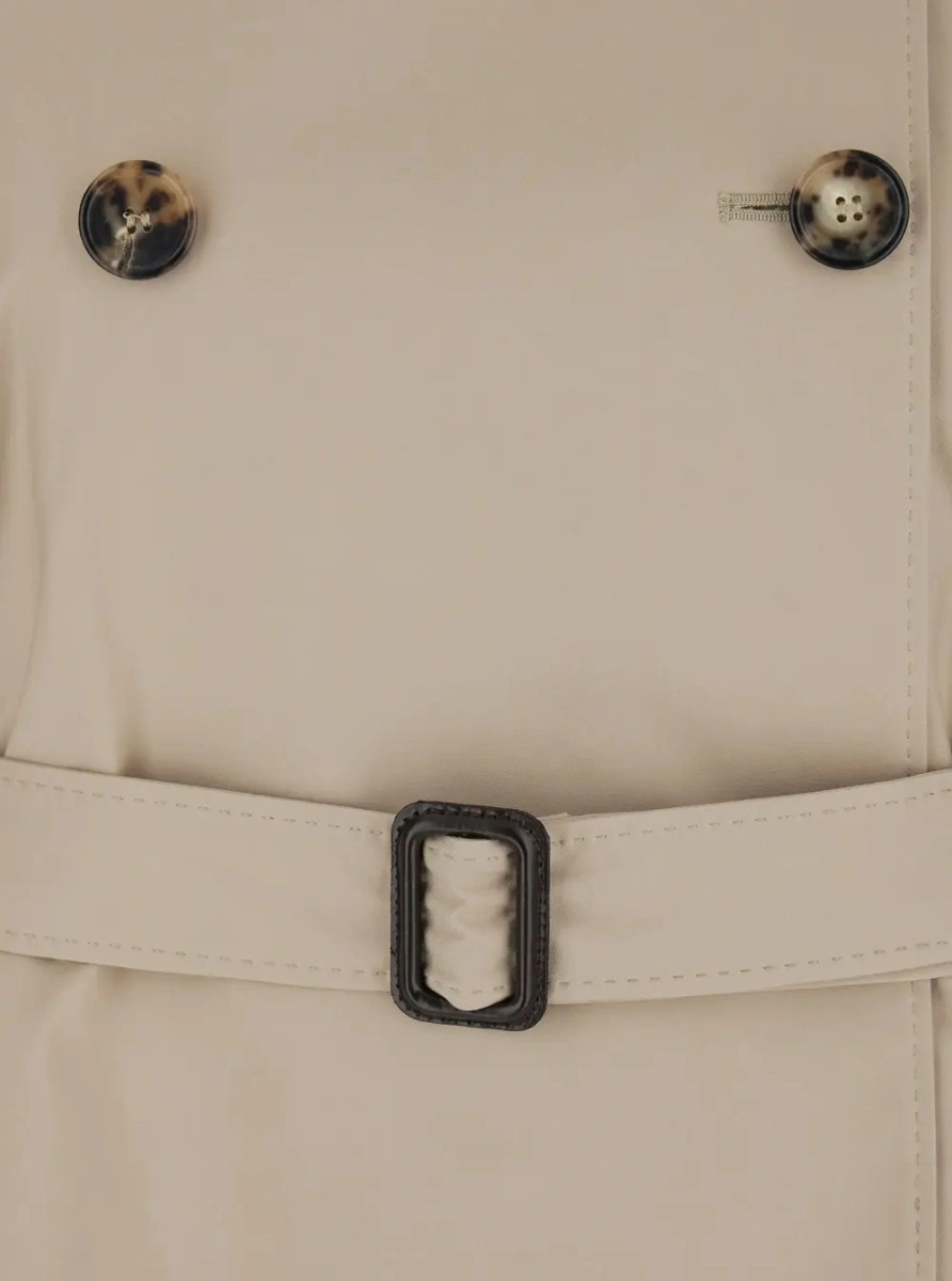 Palton Max Mara bej din bumbac - Img 3