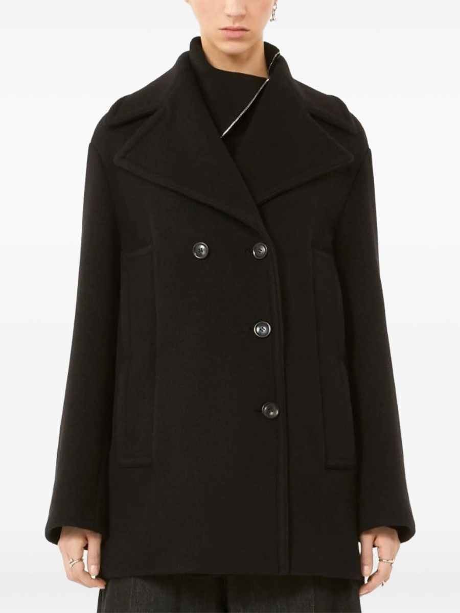 Palton SPORTMAX negru din lana - Img 3