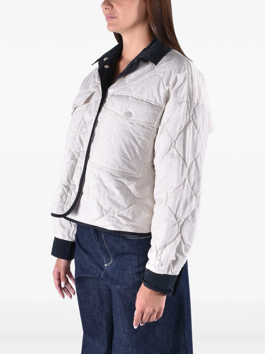 Palton Weekend MaxMara neutru din polyester - Img 3