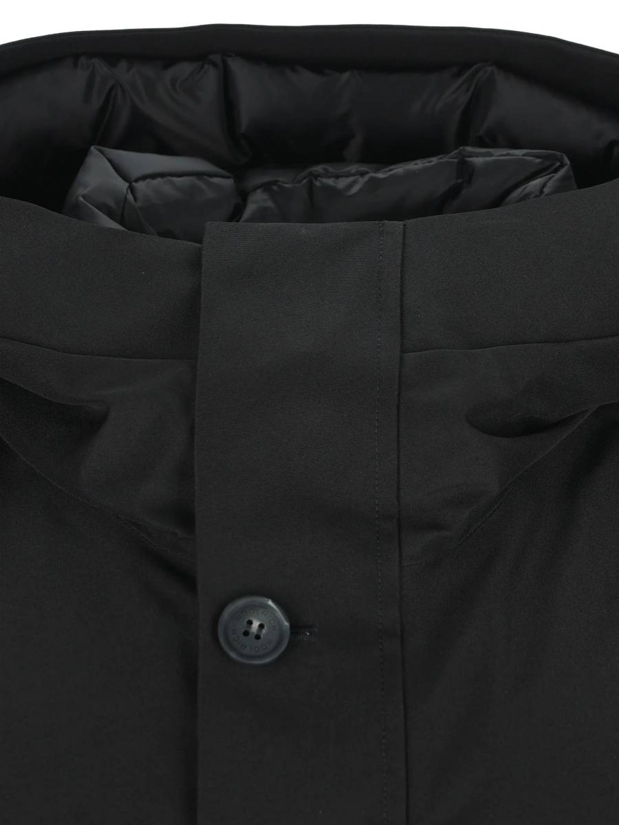 Palton Woolrich negru din polyester - Img 4