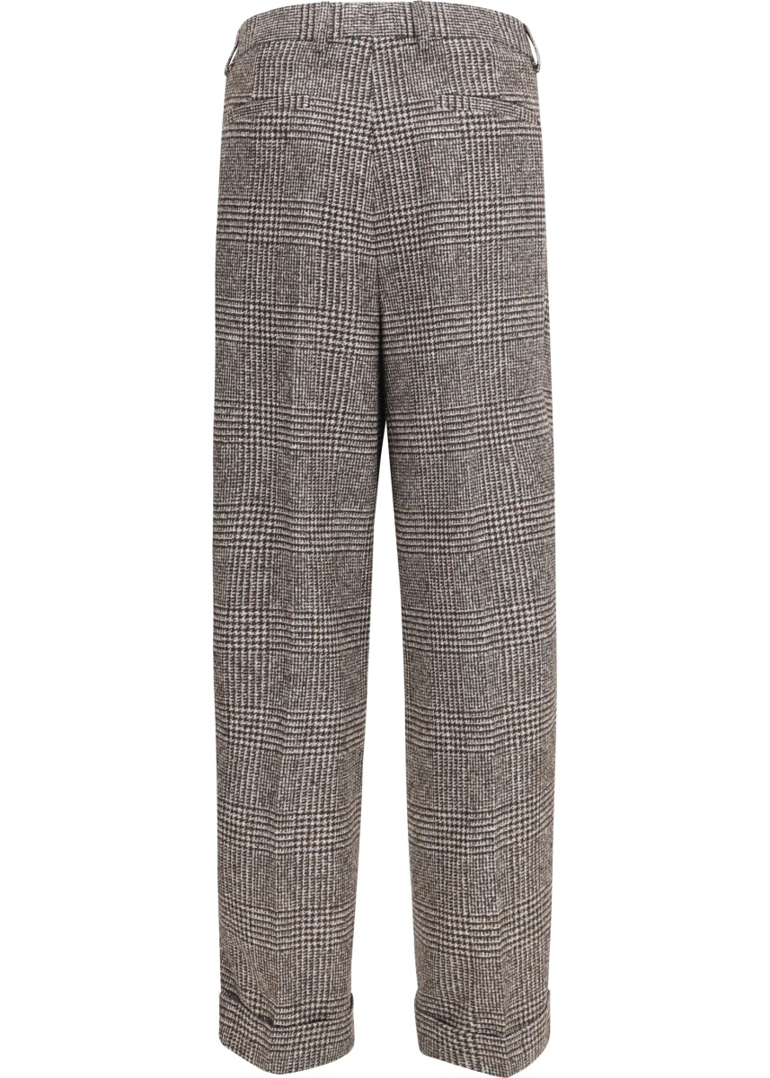 Pantaloni Alpaca blend Prince of Wales Pants - Img 2