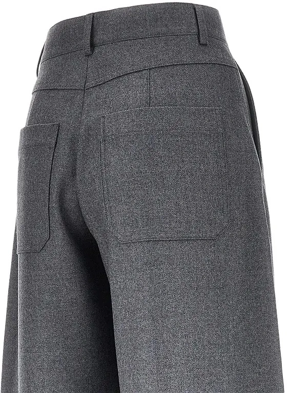 Pantaloni ARMARIUM gri din lana virgina - Img 4