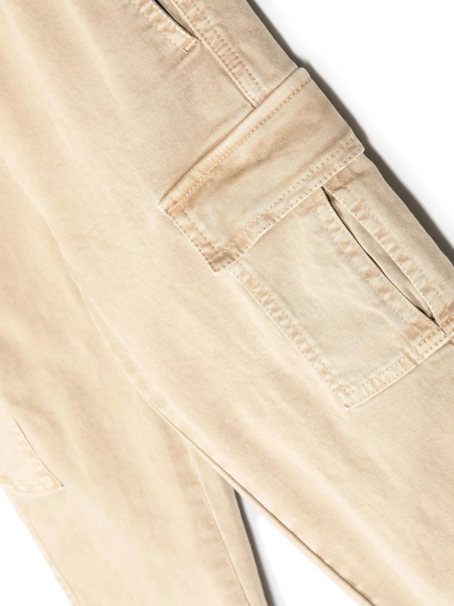 Pantaloni Aspesi neutri din bumbac si spandex/elastan - Img 3