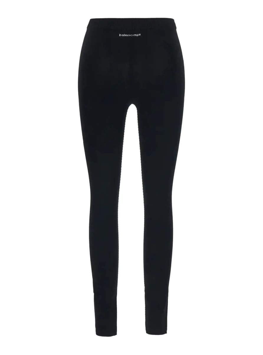 Pantaloni Balenciaga negri din vascoza - Img 2