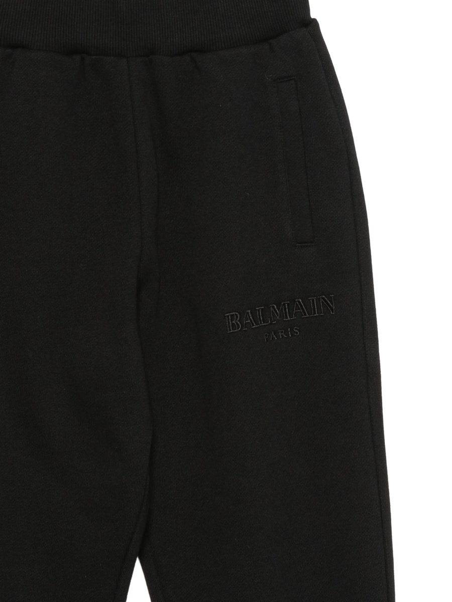 Pantaloni Balmain negri din elastan si bumbac - Img 3