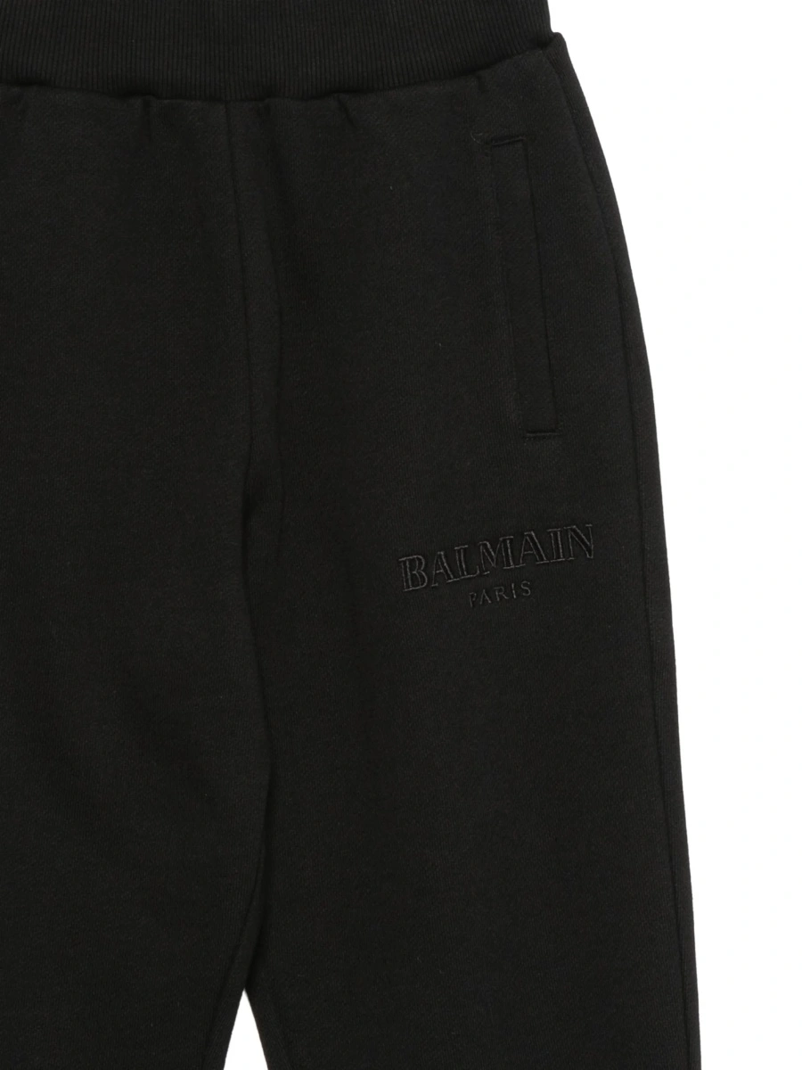 Pantaloni Balmain negri din elastan si bumbac - Img 3