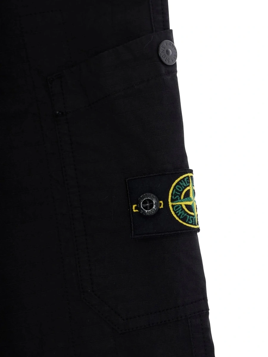 Pantaloni Black Pants L1S163100002S0063V0029 with Logo on the Back in Cotton for Men - Img 5