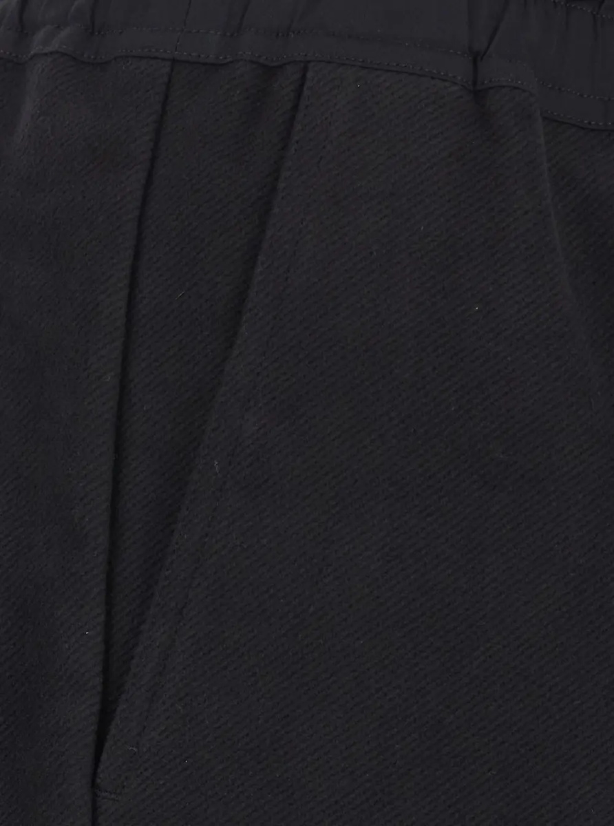 Pantaloni Black Pants with elasticated waistband with oversized drawstring in Cotton for Men - Img 3