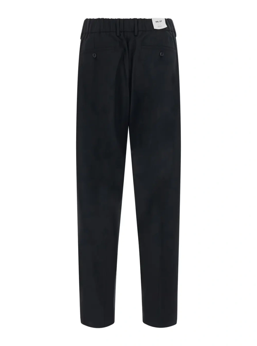 Pantaloni Black Wide Leg Trousers with Pleats for Women - Img 2