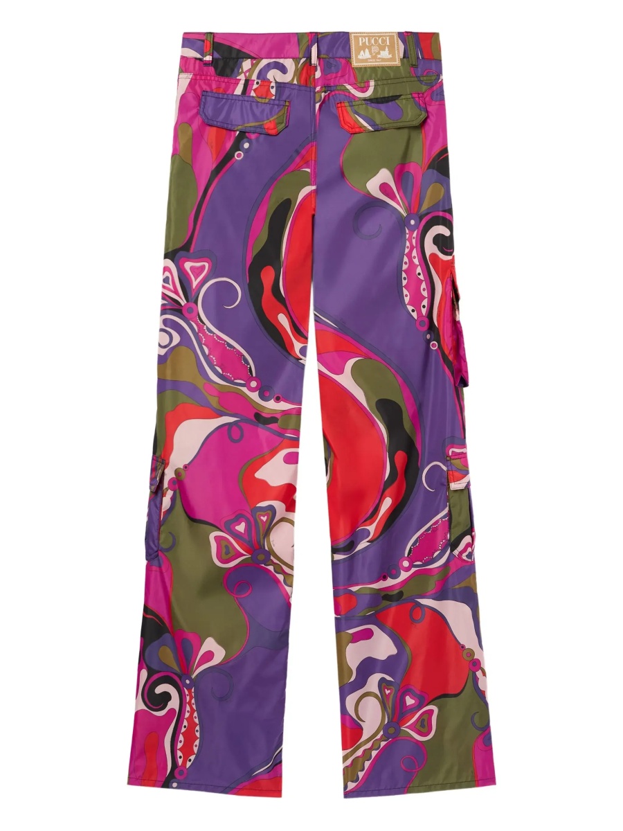 Pantaloni Cargo pants with Orchidee print - Img 2
