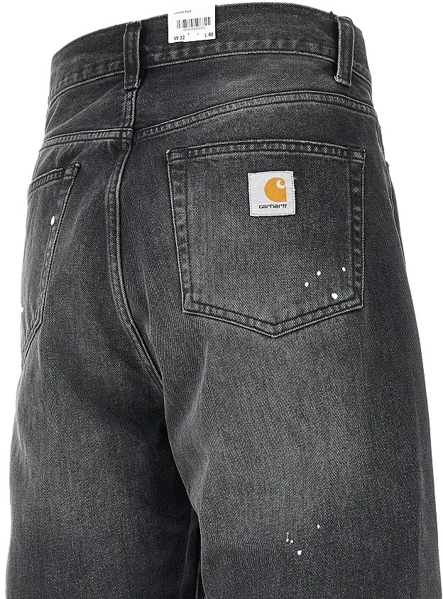 Pantaloni Carhartt negri din denim - Img 4