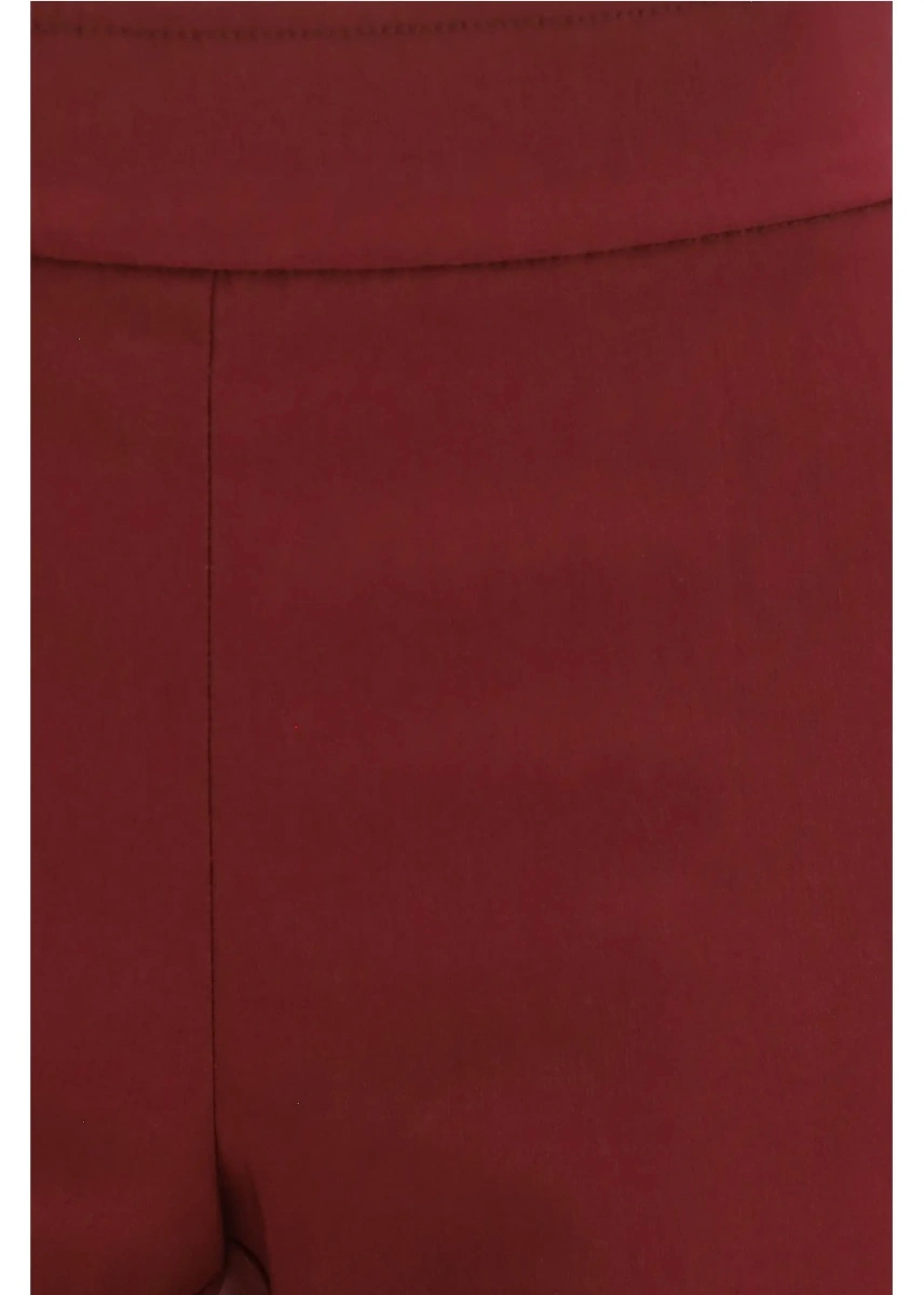 Pantaloni casual AVENUE MONTAIGNE mov din vascoza - Img 3