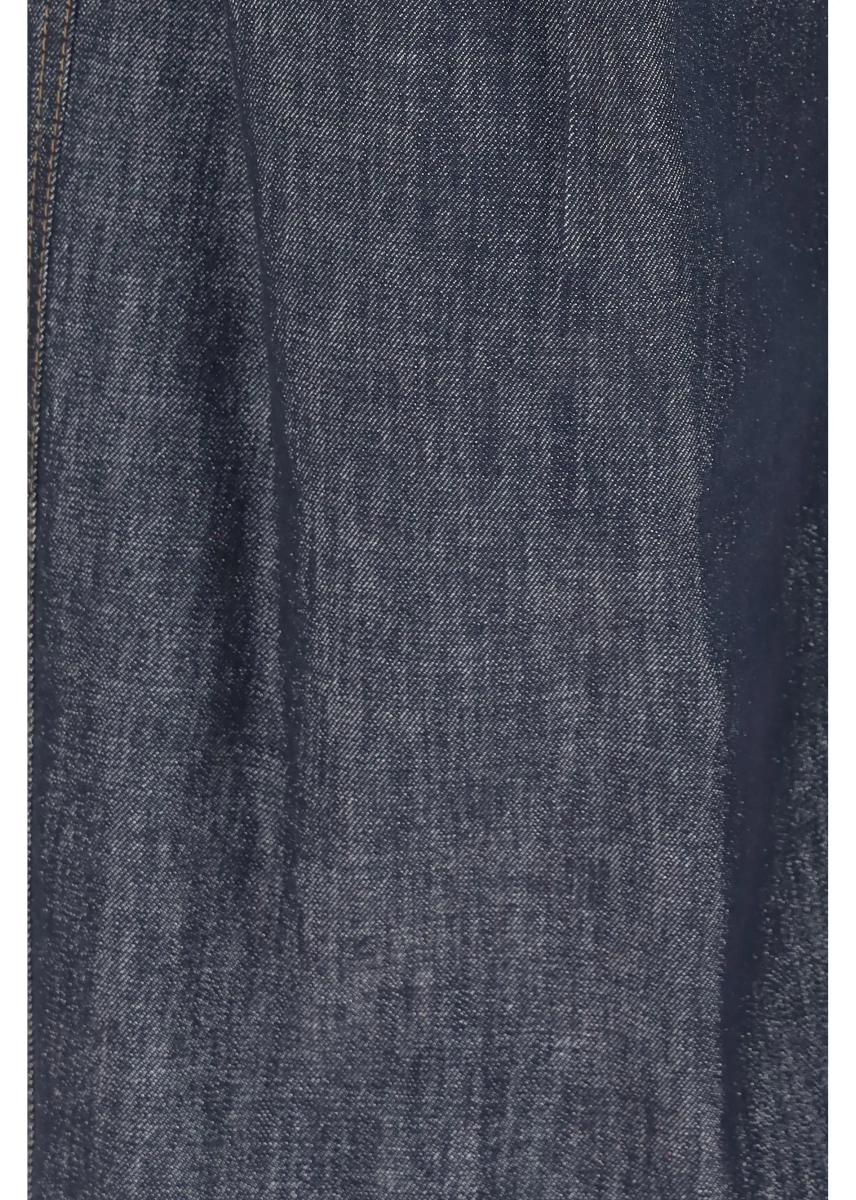 Pantaloni casual Brunello Cucinelli albastri din denim - Img 3