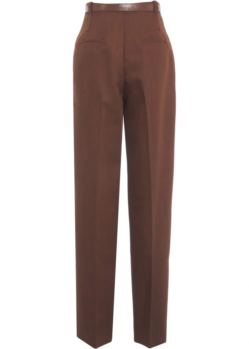 Pantaloni casual Elisabetta Franchi maro - Img 3