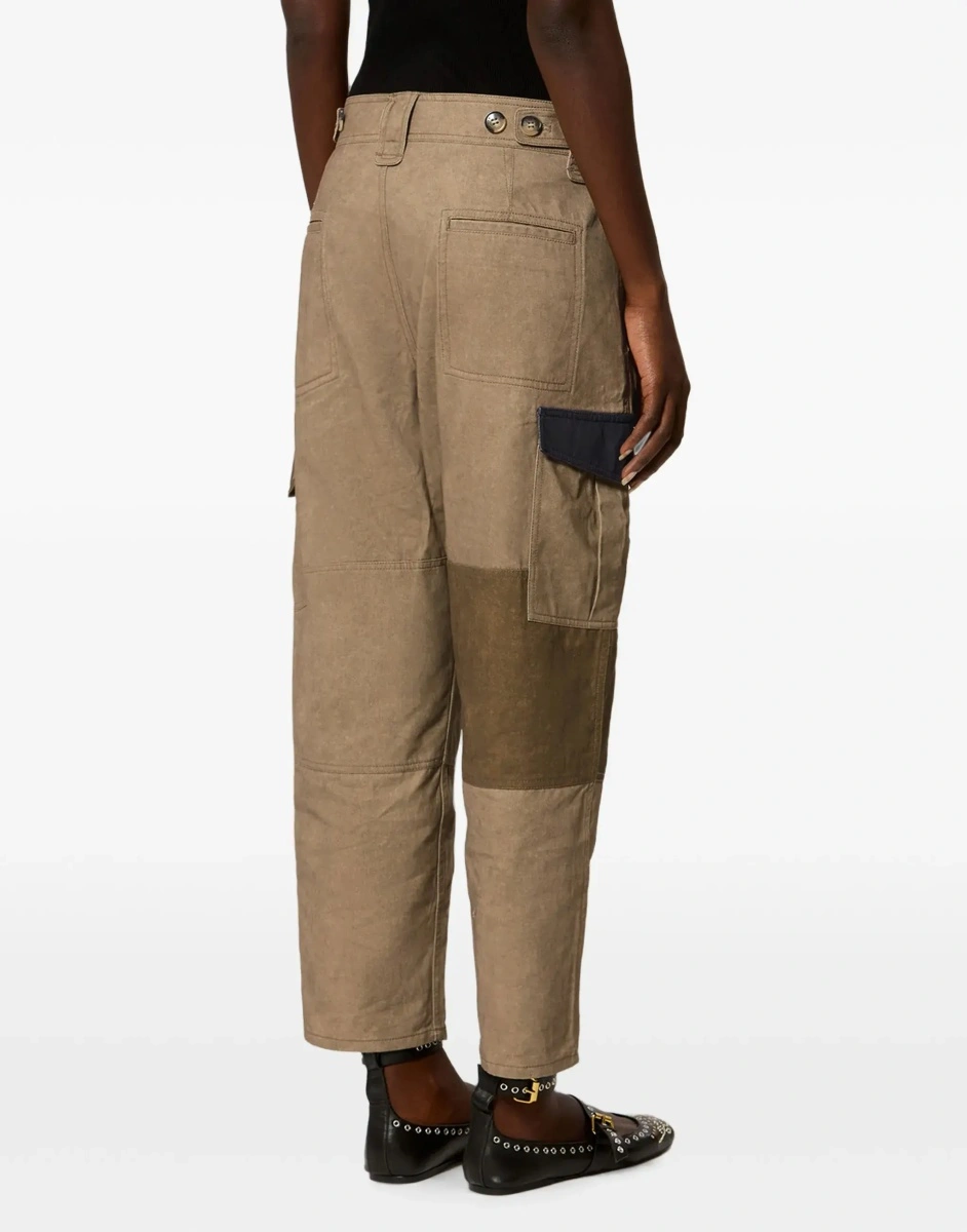 Pantaloni casual ISABEL MARANT ETOILE verzi - Img 6