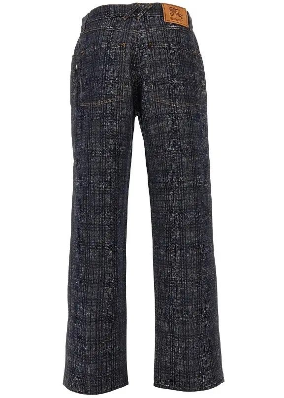 Pantaloni Check denim Loose Fit jeans - Img 3