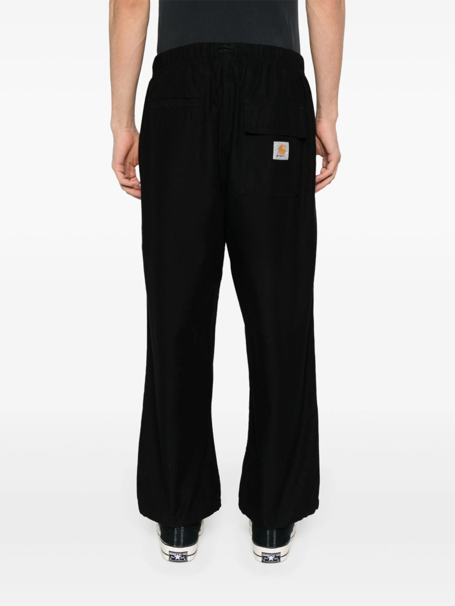 Pantaloni conici Carhartt negri din bumbac - Img 4