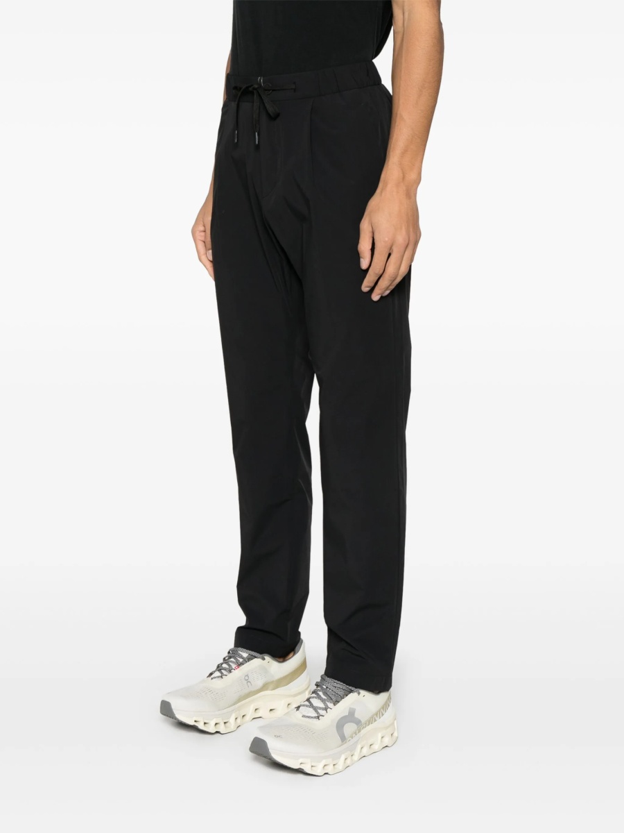 Pantaloni conici Herno negri din elastan si poliamida - Img 3