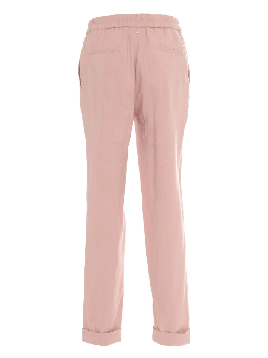 Pantaloni conici Lorena Antoniazzi roz - Img 2
