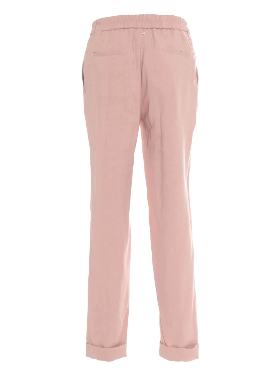 Pantaloni conici Lorena Antoniazzi roz - Img 2