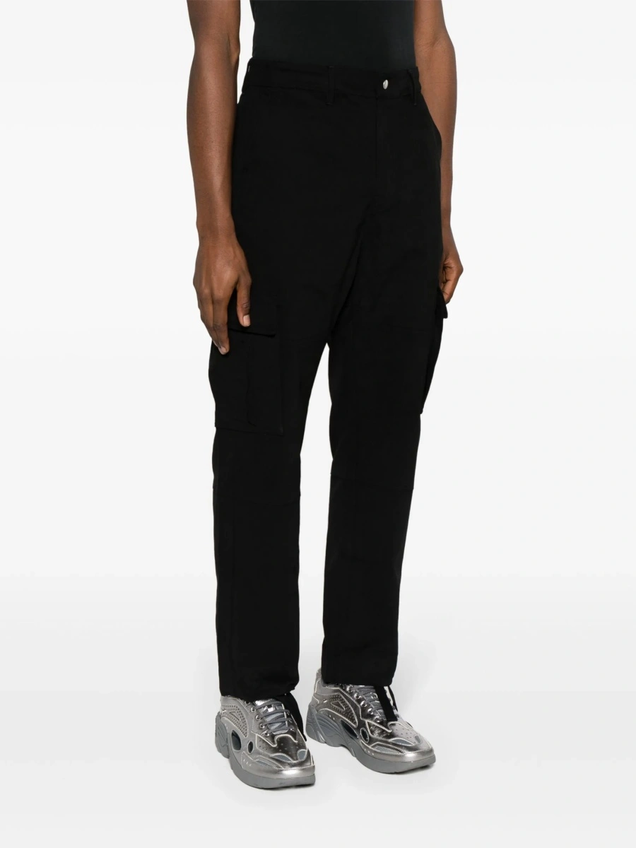 Pantaloni conici Marcelo Burlon negri - Img 3