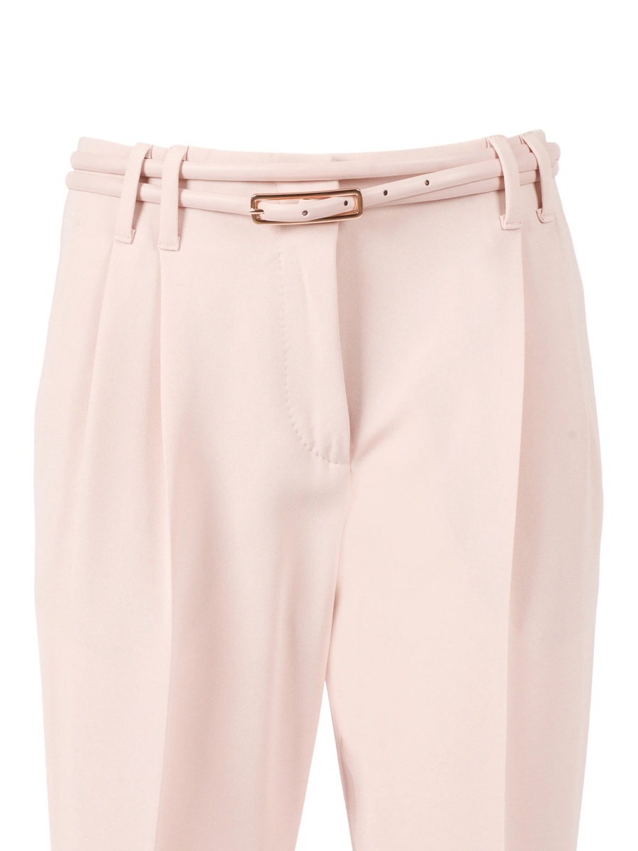 Pantaloni conici MaxMara Studio roz - Img 3