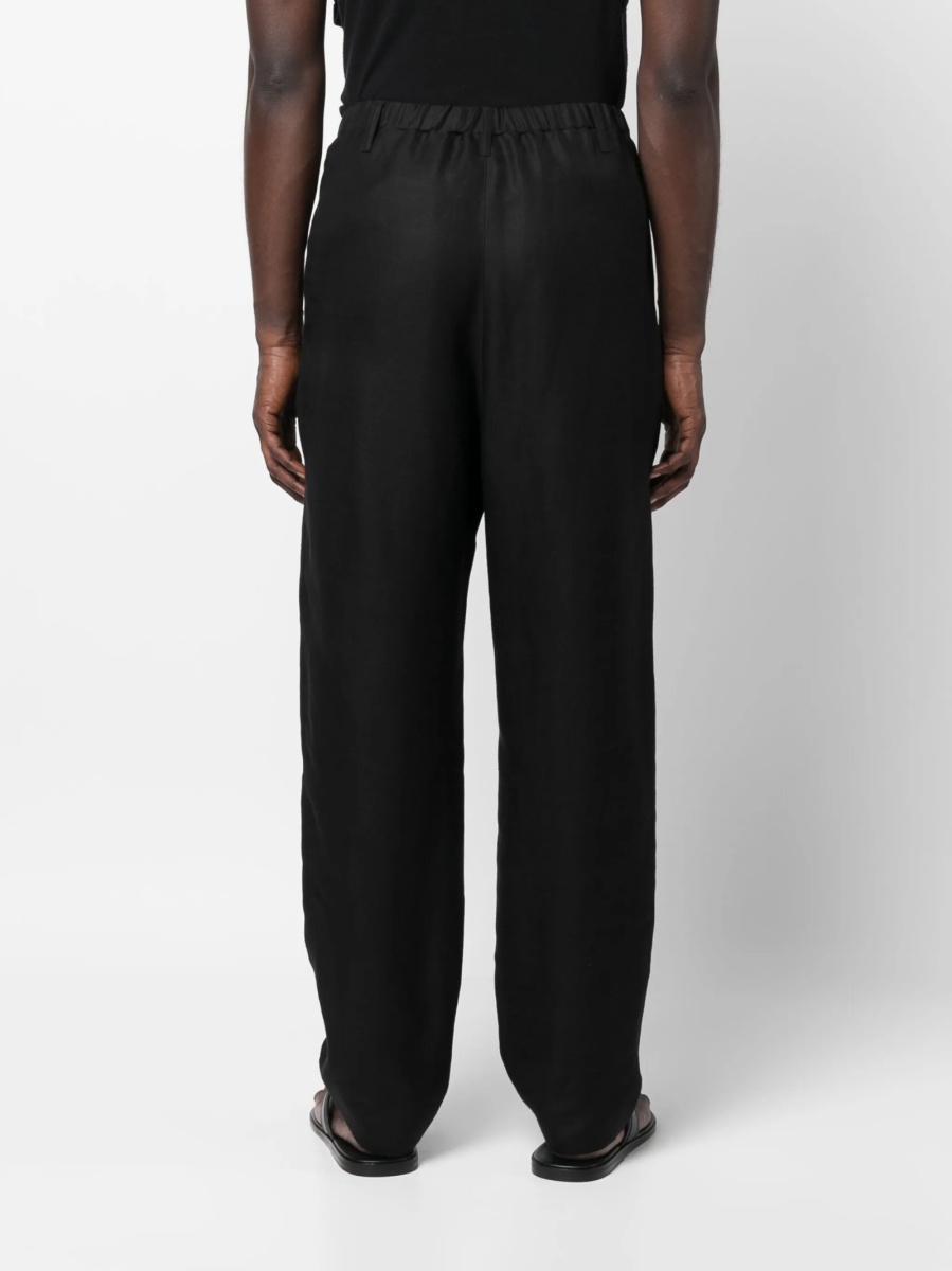Pantaloni conici Saint Laurent negri - Img 4