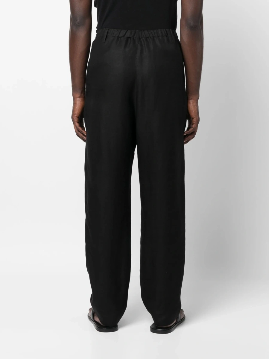 Pantaloni conici Saint Laurent negri - Img 4
