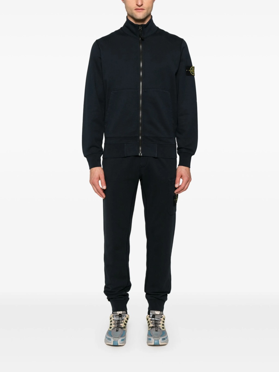 Pantaloni conici Stone Island albastri - Img 2