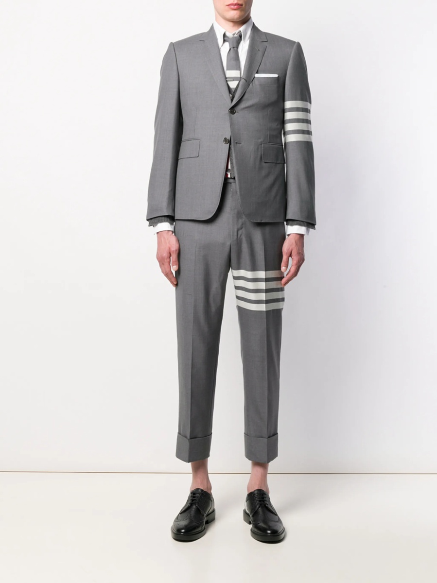 Pantaloni conici Thom Browne gri - Img 2