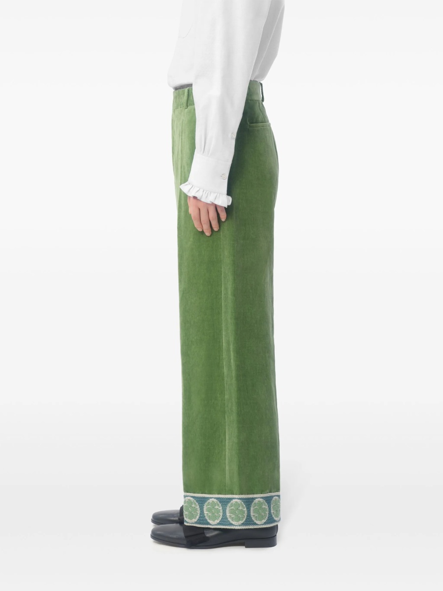 Pantaloni conici Valentino Garavani verzi - Img 4