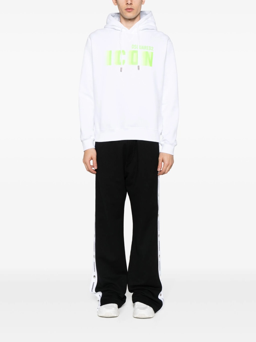 Pantaloni de trening DSQUARED2 negri din bumbac - Img 2