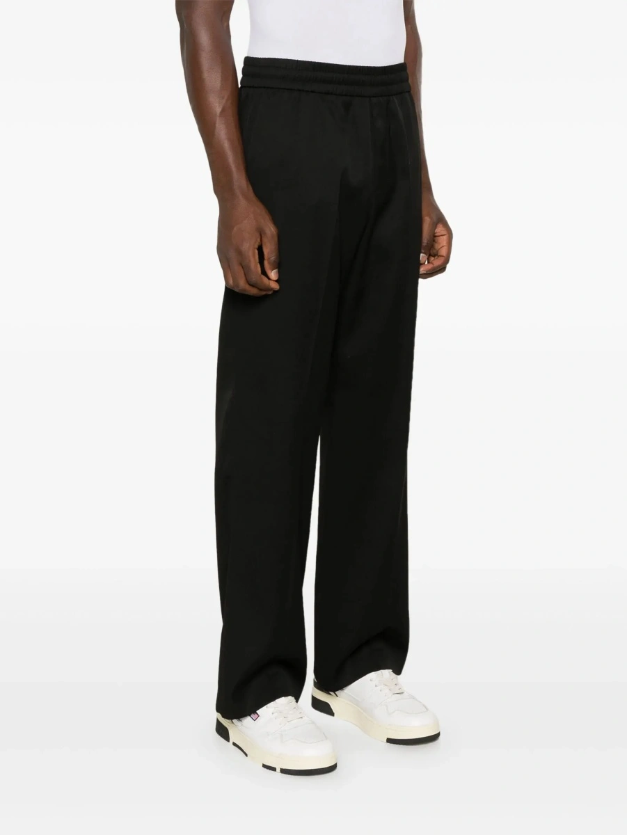 Pantaloni de trening Golden Goose negri din lana - Img 5