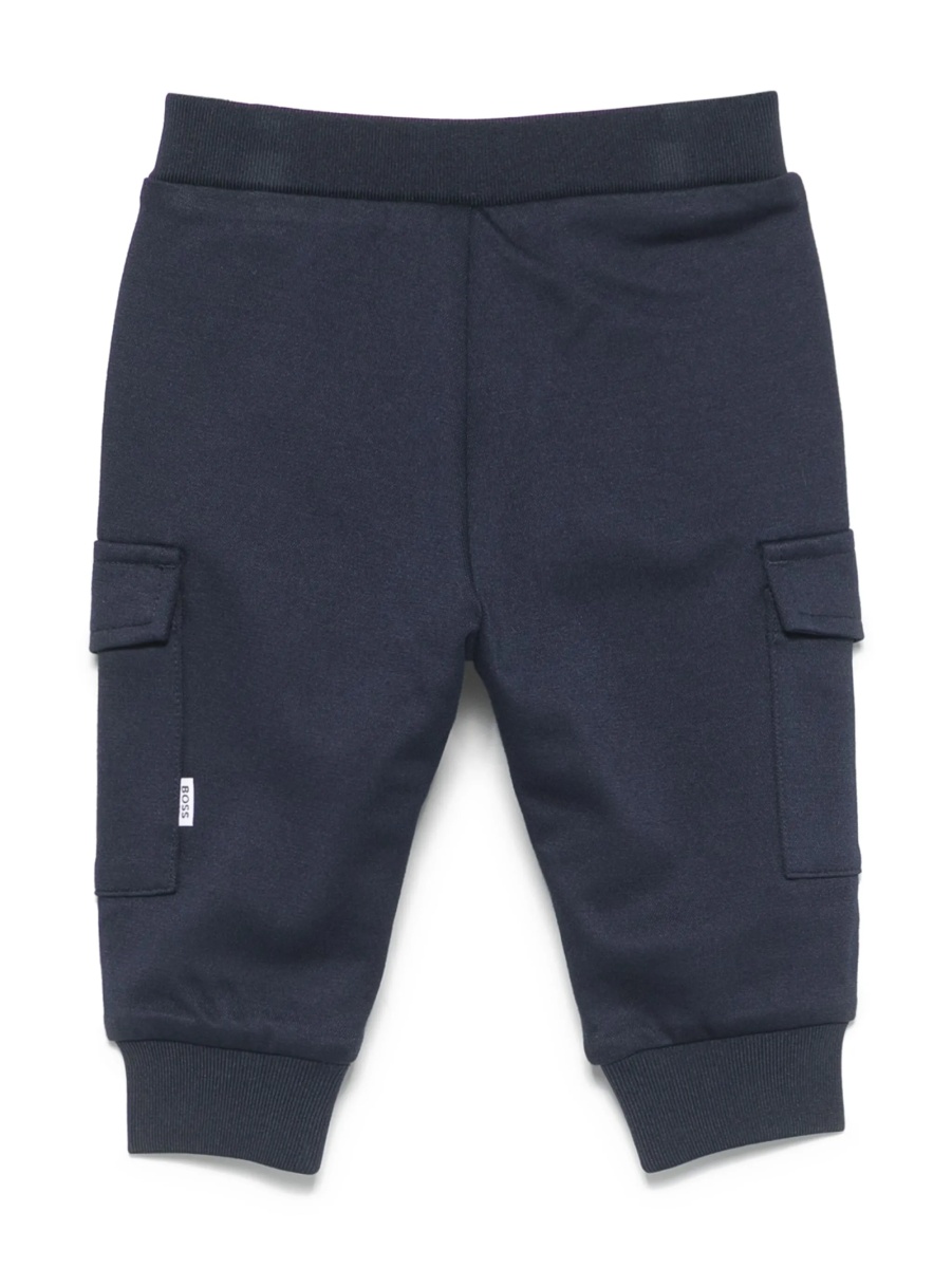 Pantaloni de trening Hugo Boss albastri din vascoza si elastan - Img 2