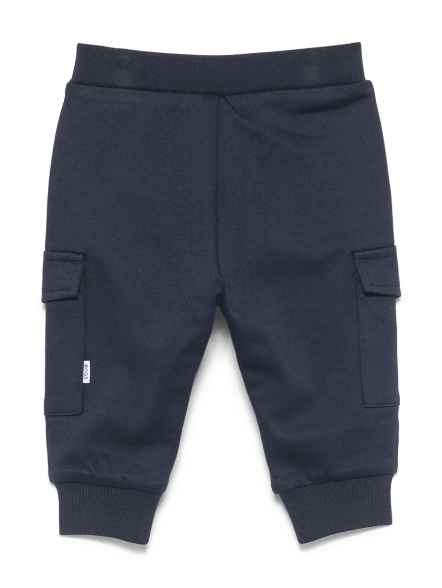 Pantaloni de trening Hugo Boss albastri din vascoza si elastan - Img 2