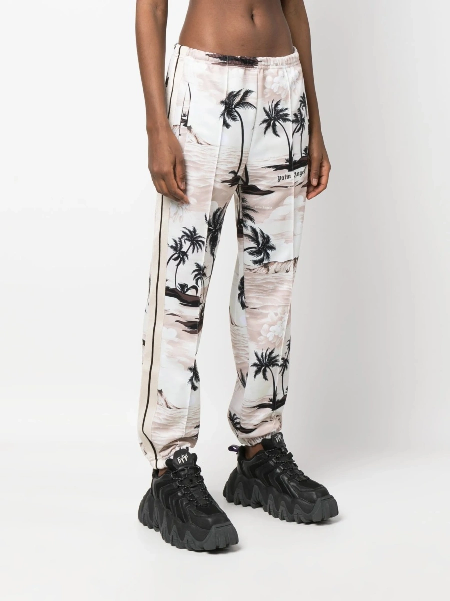 Pantaloni de trening Palm Angels neutri din polyester - Img 3