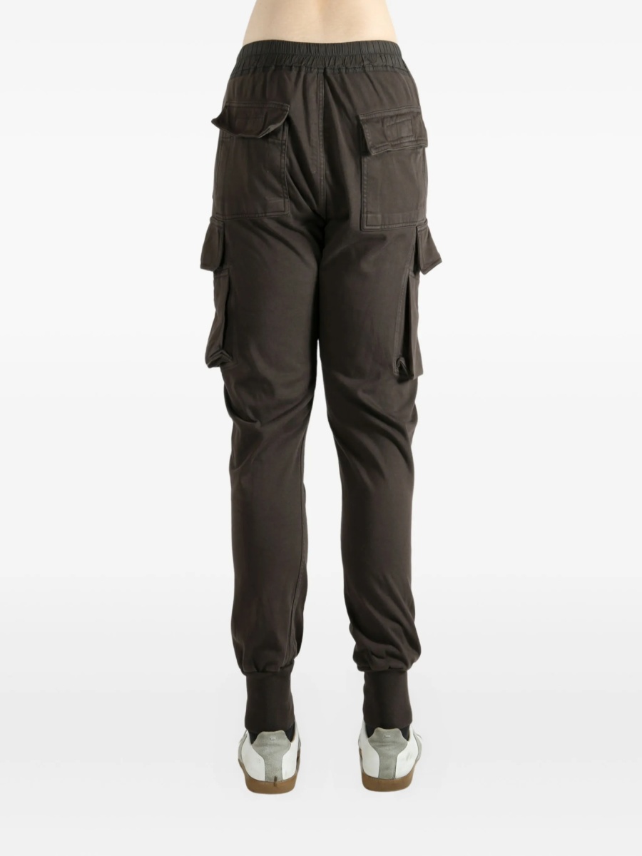 Pantaloni de trening Rick Owens maro din elastan si bumbac - Img 3