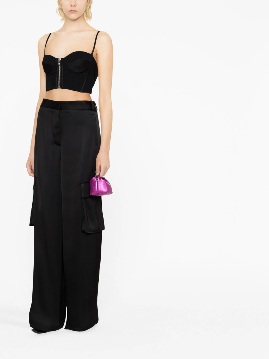 Pantaloni de trening Versace negri din vascoza - Img 2