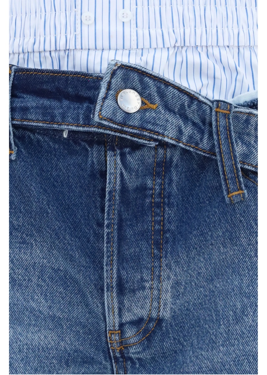 Pantaloni Denim Shorts with boxer detail - Img 3