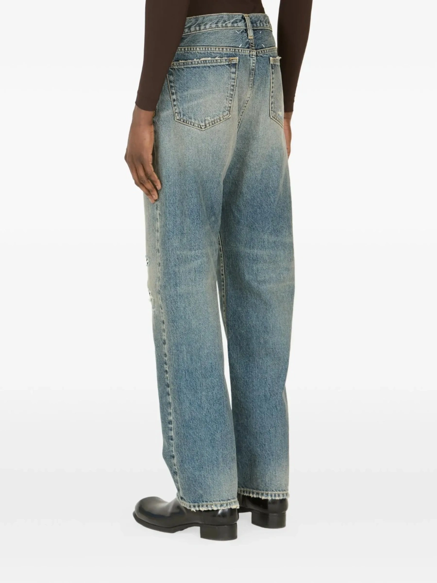 Pantaloni "Distressed" Straight-Leg Jeans - Img 6