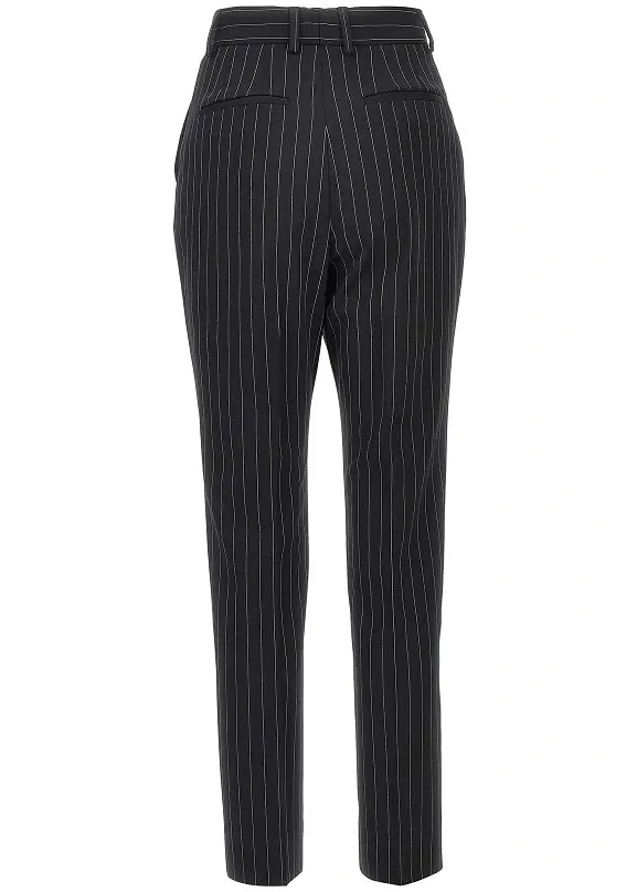 Pantaloni Dolce &amp; Gabbana negri din lana - Img 3