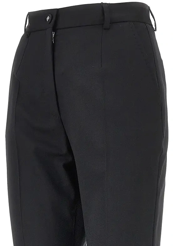 Pantaloni Dolce &amp; Gabbana negri din lana - Img 2