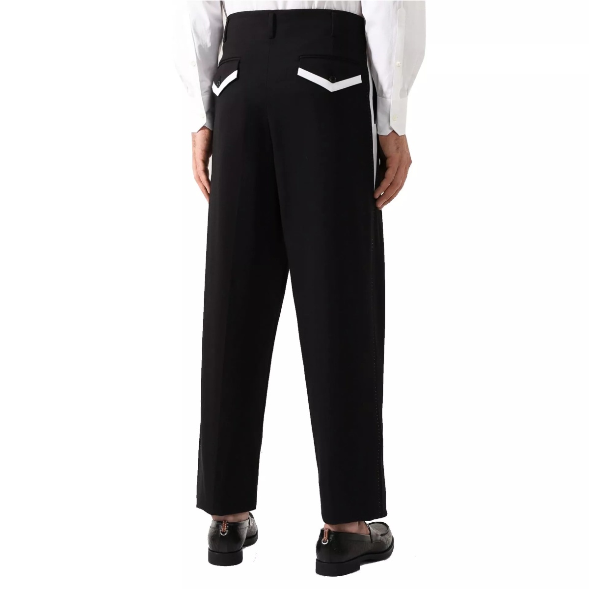 Pantaloni Dolce &amp; Gabbana Side Stripe Pleat Trousers - Img 3