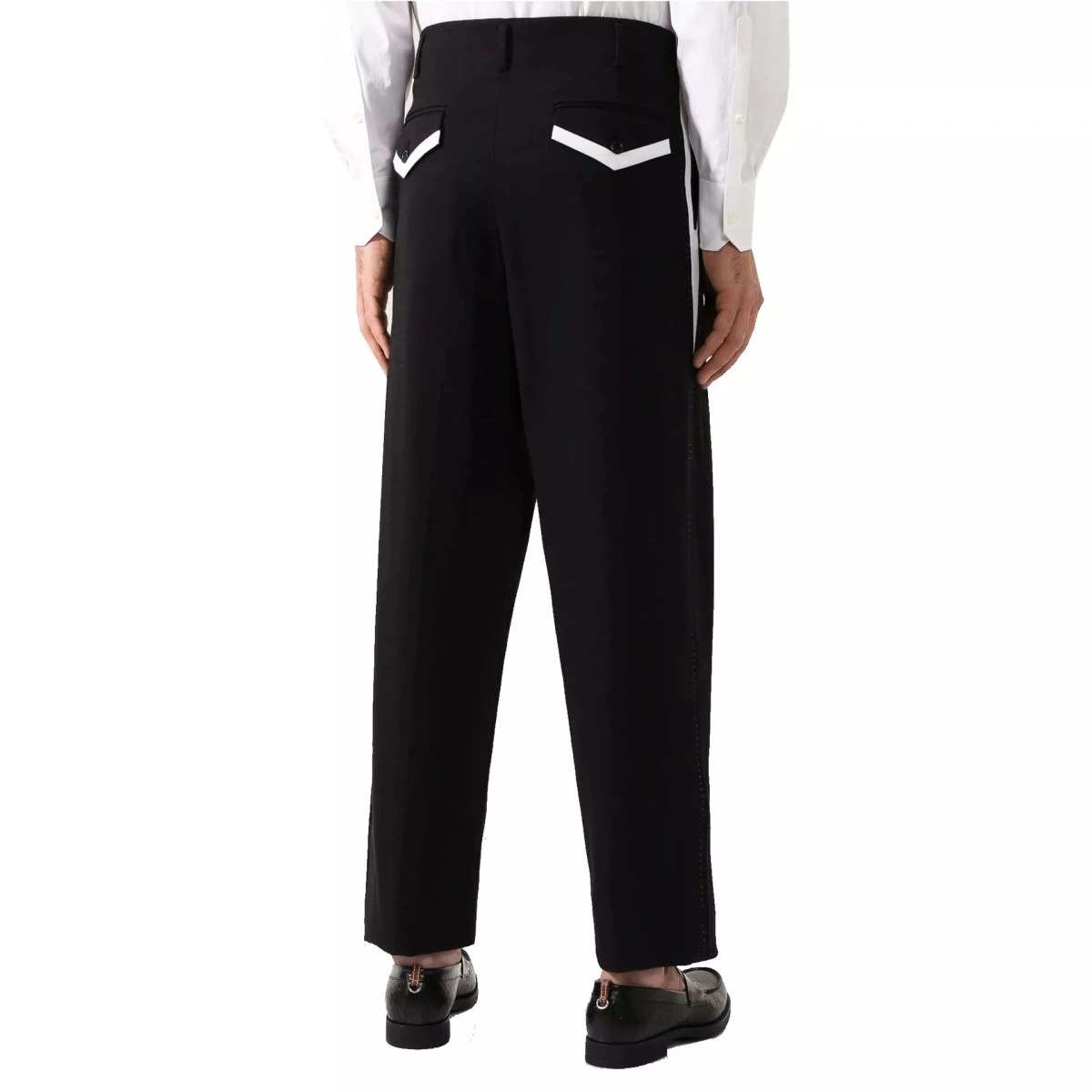 Pantaloni Dolce &amp; Gabbana Side Stripe Pleat Trousers - Img 3
